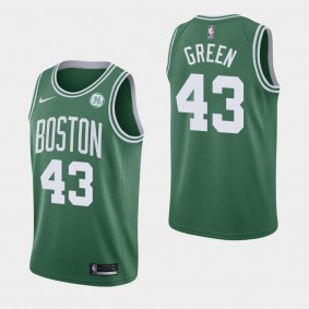Men's Boston Celtics Javonte Green Icon Green 2019-20 GE Patch Jersey
