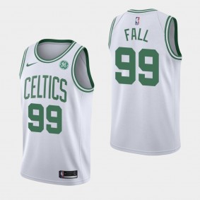 Men's Boston Celtics Tacko Fall Association White 2019-20 GE Patch Jersey