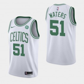 Men's Boston Celtics Tremont Waters Association White 2019-20 GE Patch Jersey