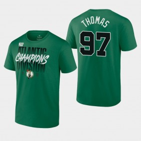Boston Celtics 2022 Atlantic Division Champions Brodric Thomas T-shirt Kelly Green