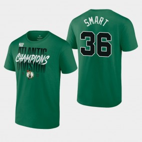 Boston Celtics 2022 Atlantic Division Champions Marcus Smart T-shirt Kelly Green