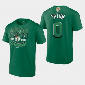 2022 Eastern Conference Champions Boston Celtics Jayson Tatum Trap Green T-shirt