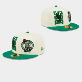 Boston Celtics 2022 NBA Draft Cream Green Hat 9FIFTY Snapback Adjustable