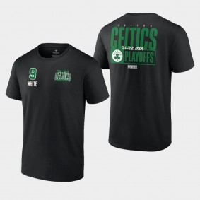 2022 NBA Playoffs Boston Celtics Derrick White Black T-shirt Dunk