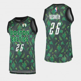 Boston Celtics Aaron Nesmith Throwback Fashion jersey Black Green
