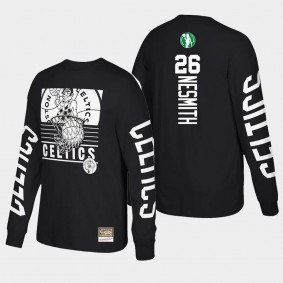 Aaron Nesmith Boston Celtics Big Face 3.0 T-Shirt Hardwood Classics Long Sleeve Black