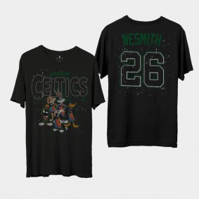 Boston Celtics Aaron Nesmith Space Jam 2 Home Squad Advantage T-shirt Black