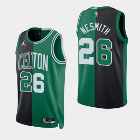 Aaron Nesmith Split Edition NBA 75th Jersey Boston Celtics Black Green