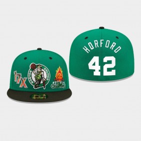 Boston Celtics Fire Green Al Horford Hat 59FIFTY Fitted
