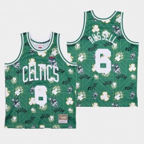 Bill Russell Boston Celtics Tear Up Pack  HWC Jersey - Green