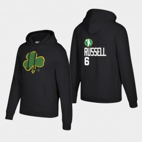 Boston Celtics Bill Russell Throwback Logo Pullover Hoodie Black