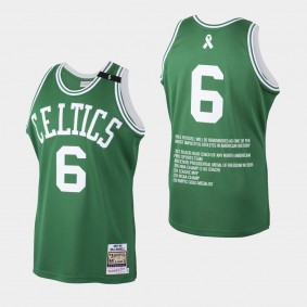 Boston Celtics RIP Bill Russell Green Jersey