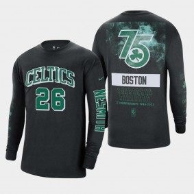 Boston Celtics Aaron Nesmith Courtside Black T-shirt 17 NBA Champions
