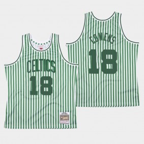 Striped David Cowens Boston Celtics 2020 Independence Jersey - Green