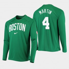 Boston Celtics Kelan Martin 75th Anniversary Kelly Green Long Sleeve T-shirt Raglan