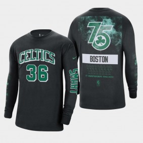 Boston Celtics Marcus Smart Courtside Black T-shirt 17 NBA Champions