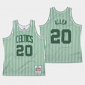 Striped Ray Allen Boston Celtics 2020 Independence Jersey - Green