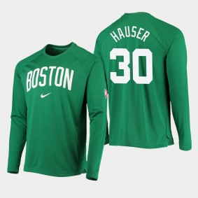 Boston Celtics Sam Hauser 75th Anniversary Kelly Green Long Sleeve T-shirt Raglan