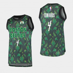 Boston Celtics Carsen Edwards Throwback Fashion jersey Black Green