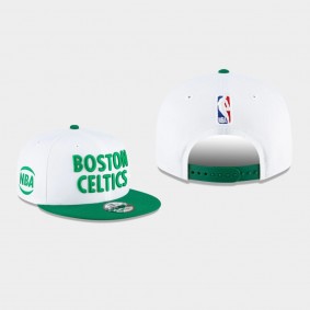 2021 City Edition Boston Celtics Primary 9FIFTY Snapback Adjustable White Green Hat