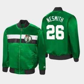 Aaron Nesmith Boston Celtics The Ambassador Kelly Green Satin Jacket