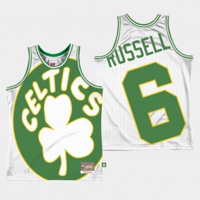 Bill Russell Big Face 2.0 Boston Celtics Jersey White