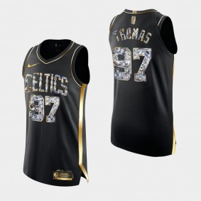 Boston Celtics #97 Brodric Thomas Diamond Edition Authentic Black Jersey