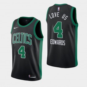 Carsen Edwards Boston Celtics Orlando Return Love Us Statement Jersey Black