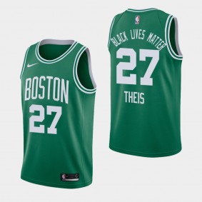 Daniel Theis Boston Celtics Orlando Return Black Lives Matter Icon Jersey Green