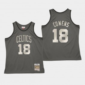 David Cowens Metal Works Boston Celtics Jersey Gray