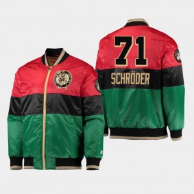 Dennis Schroder Boston Celtics 75th Anniversary Green Black History Month Jacket