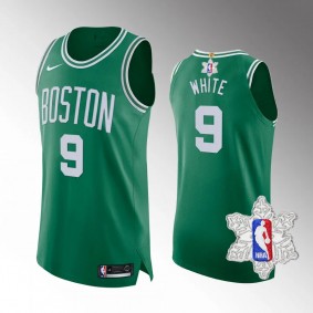 Boston Celtics #9 Derrick White Green Icon Jersey 2023 NBA Christmas Patch