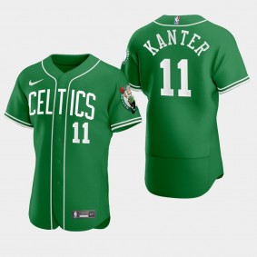 Enes Kanter MLB Baseball Crossover Boston Celtics Jersey Green