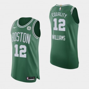 Grant Williams Boston Celtics Orlando Return Equality Icon Authentic GE Patch Jersey Green