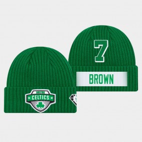 Boston Celtics Tip Off Green Cuffed Jaylen Brown Knit Hat