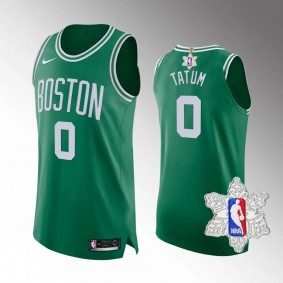Boston Celtics #0 Jayson Tatum Green Icon Jersey 2023 NBA Christmas Patch