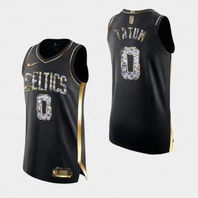 Boston Celtics Jayson Tatum Authentic Diamond Jersey Black