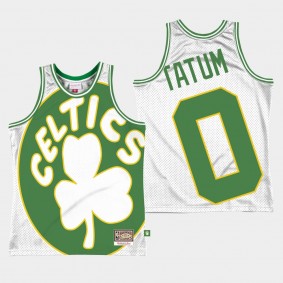 Jayson Tatum Big Face 2.0 Boston Celtics Jersey White