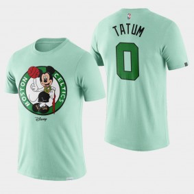 Boston Celtics Jayson Tatum Disney X NBA Mascot Crossover Green T-Shirt