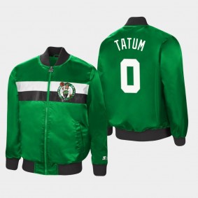 Jayson Tatum Boston Celtics The Ambassador Kelly Green Satin Jacket