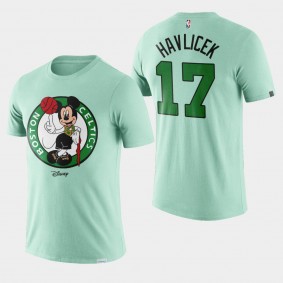 Boston Celtics John Havlicek Disney X NBA Mascot Crossover Green T-Shirt