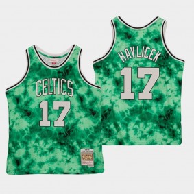 John Havlicek Galaxy Boston Celtics Jersey Green