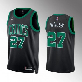 Jordan Walsh Boston Celtics #30 Black Jersey 2022-2023 Statement Edition 2023 NBA Draft