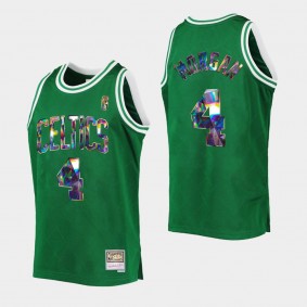 Boston Celtics Diamond Edition Retro Juwan Morgan Jersey Green