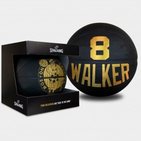 Boston Celtics Kemba Walker Hardwood Series NBA Basketball Golden - Black