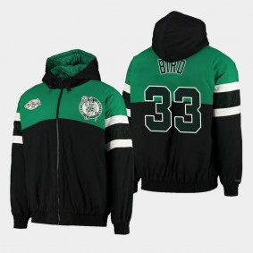 Larry Bird Boston Celtics Team Prospect Green Heavyweight Jacket