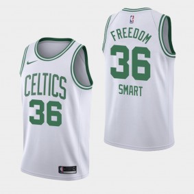 Marcus Smart Boston Celtics Orlando Return Freedom Association Jersey White