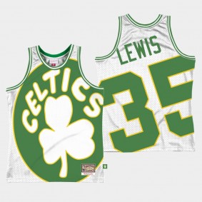 Reggie Lewis Big Face 2.0 Boston Celtics Jersey White