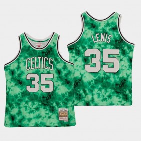 Reggie Lewis Galaxy Boston Celtics Jersey Green