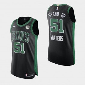 Tremont Waters Boston Celtics Orlando Return Stand Up Statement Authentic GE Patch Jersey Black
